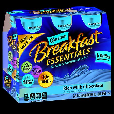 Carnation Breakfast Essentials Complete Nutritional Drink Rich Milk Chocolate