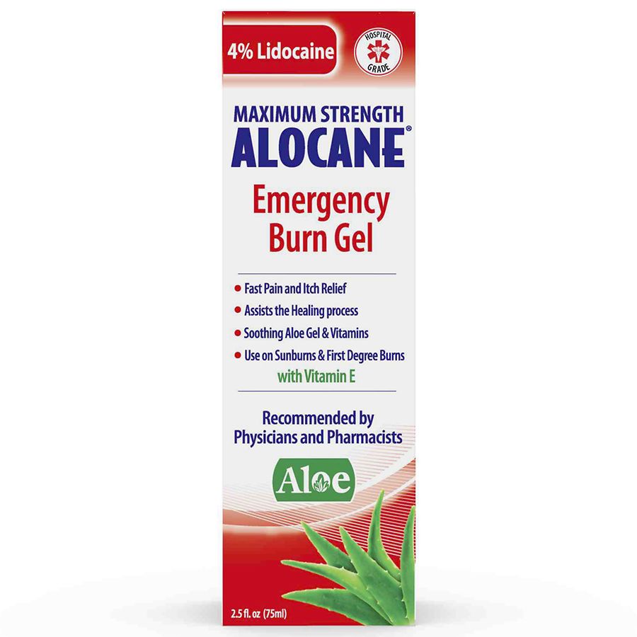 Aloe Vera with Lidocaine: Alocane Maximum Strength Emergency Room Burn Gel