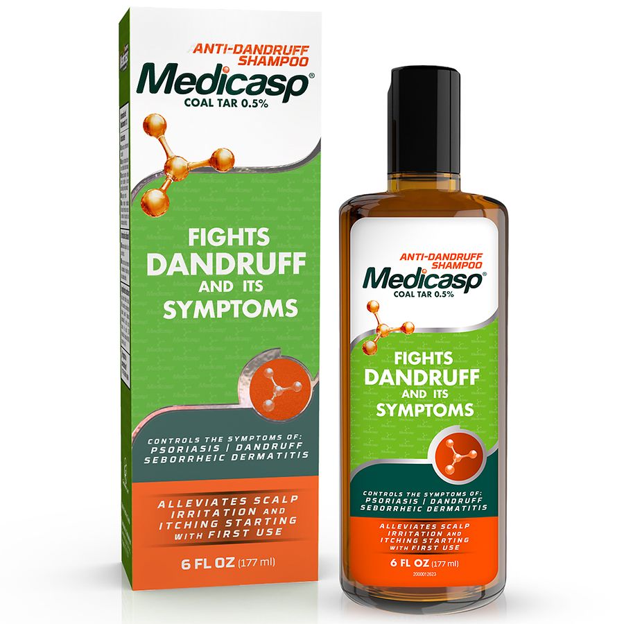 Photo 1 of 2 pack of Medicasp Coal Tar Gel Dandruff Shampoo - 6 fl oz
