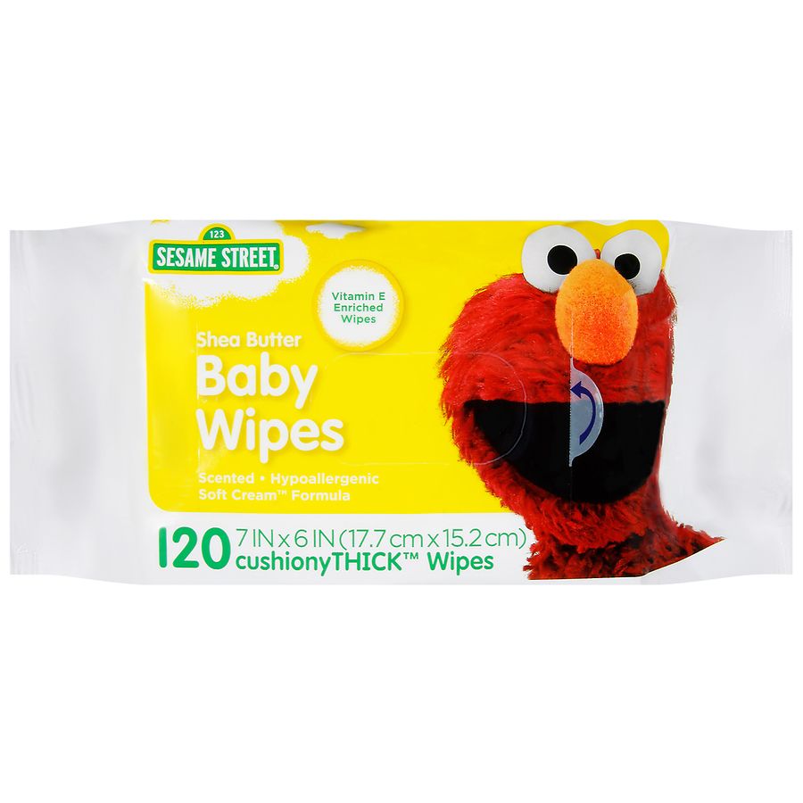 Sesame Street Shea Butter Baby Wipes Scented