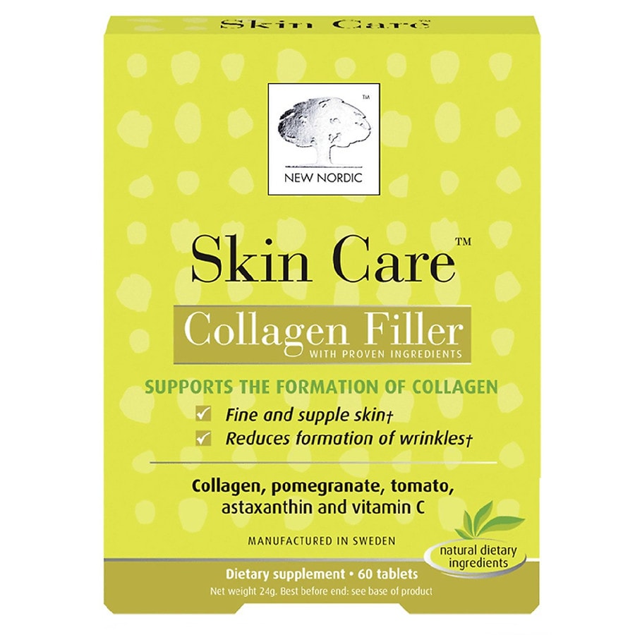  New Nordic Skin Care Collagen Filler Dietary Supplement Tablets 