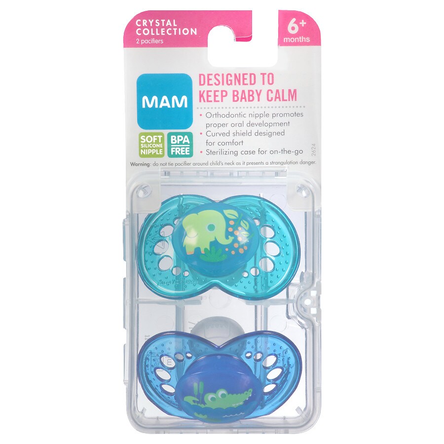 MAM Night Collection Soft Silicone Pacifiers (6+ Months), Assorted Colors -  Shop Pacifiers at H-E-B