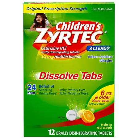 Children S Zyrtec Dosage Chart By Weight