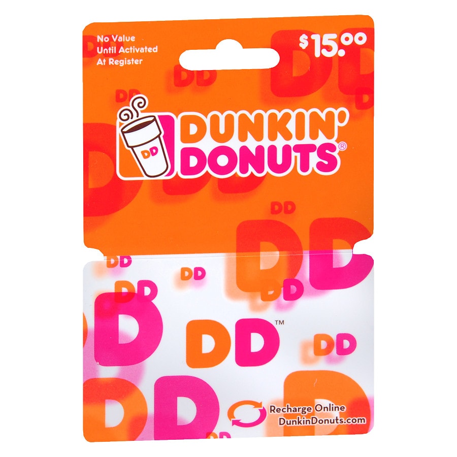 Dunkin' Donuts 15 Gift Card Walgreens