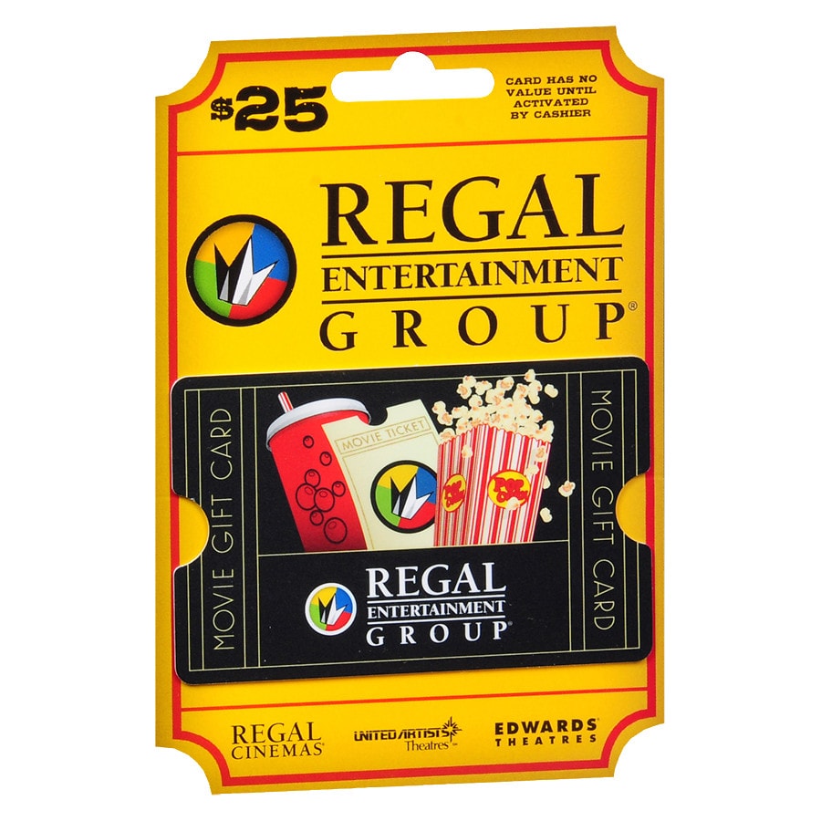 Regal Theaters 25 Gift Card1 0 Ea