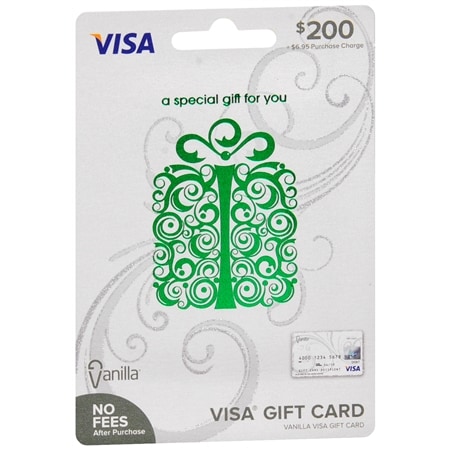Vanilla Visa $200 Prepaid Gift Card - 1 ea