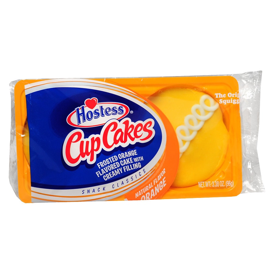 Hostess CupCakes Frosted Cakes with Creamy Filling Orange