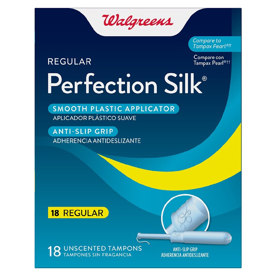 Walgreens Perfection Silk Tampons Unscented, Regular