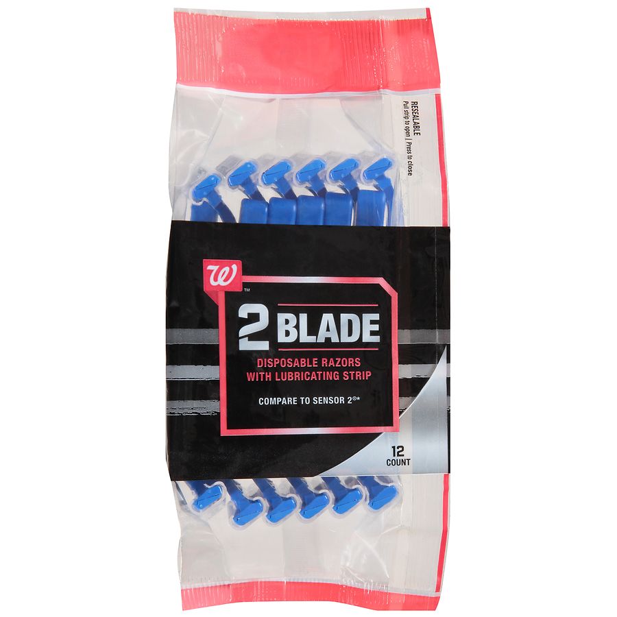 Walgreens 2 Blade Disposable Razors with Lubricating Strip