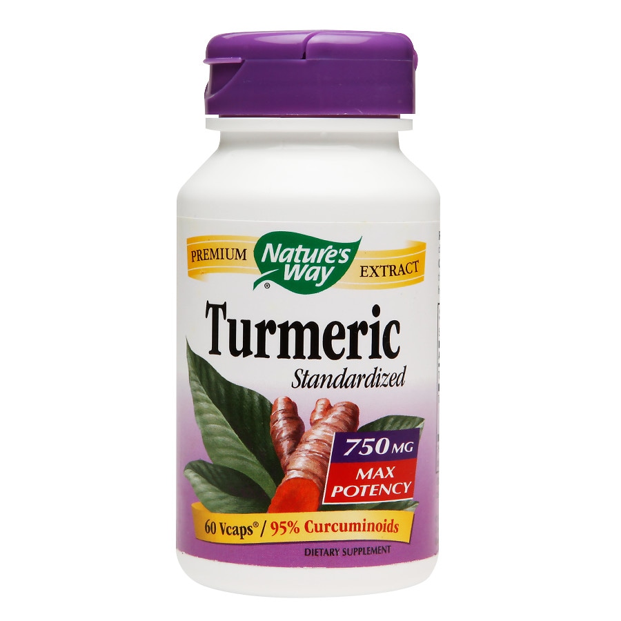  Nature's Way Turmeric Standardized 750mg Vegetarian Capsules 