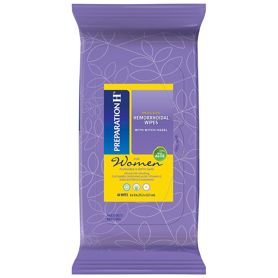 Preparation H Flushable Medicated Hemorrhoidal Wipes