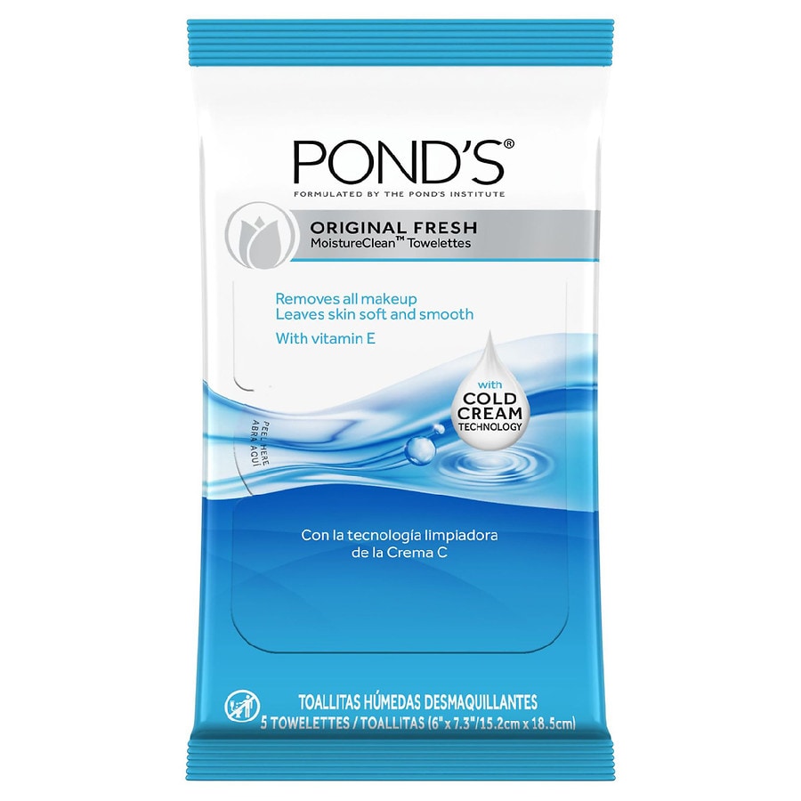  Pond's Wet Cleansing Towelettes Original Fresh 