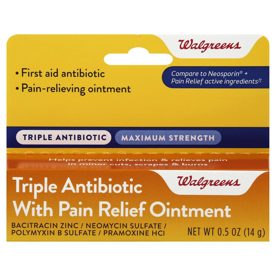 Walgreens Triple Antibiotic With Pain Relief Ointment