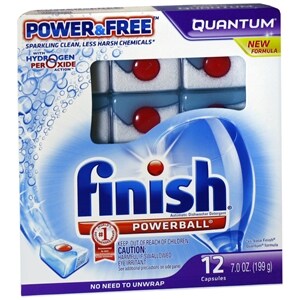 Finish Quantum Dishwasher Detergent, Power & Free