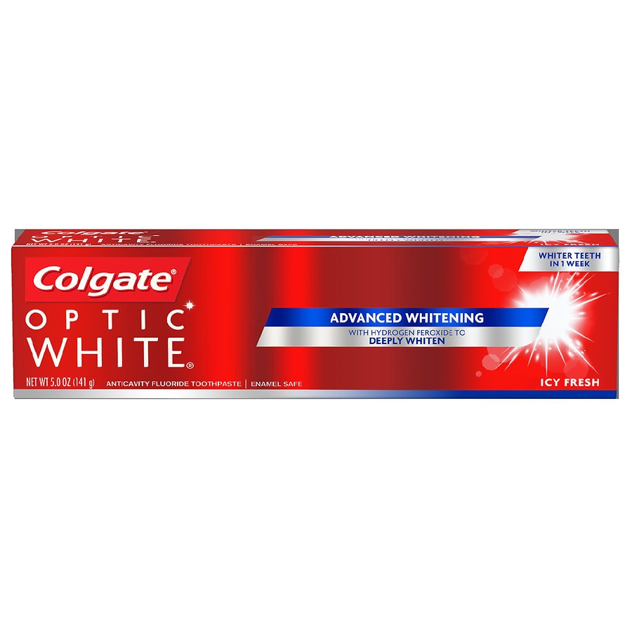  Colgate Optic White Advanced Whitening Anticavity Fluoride Toothpaste Icy Fresh 