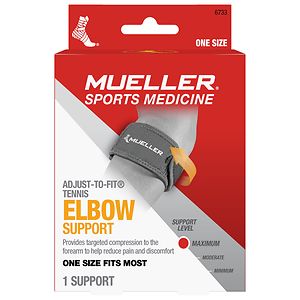 Mueller Tennis Elbow Support One Size Black