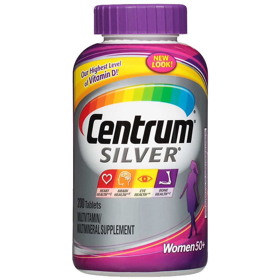 Centrum Silver Women Complete Multivitamin & Multimineral Supplement ...