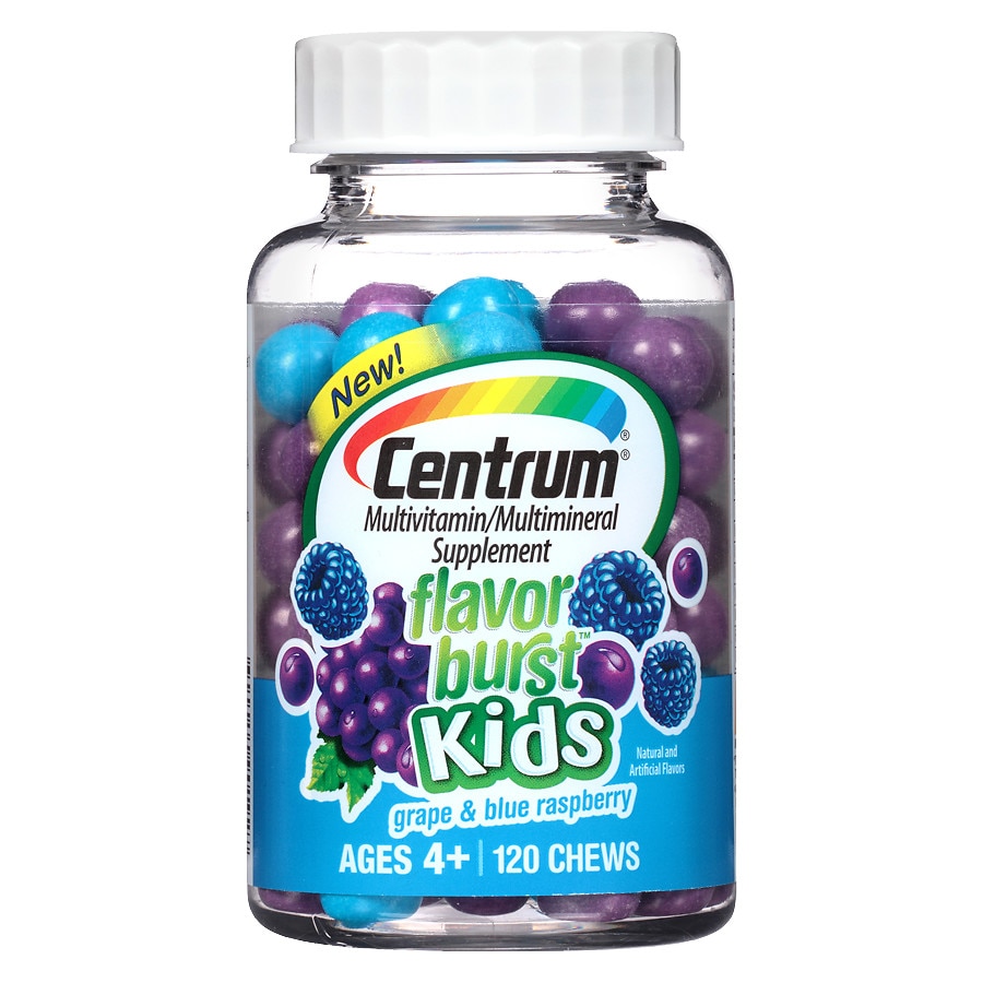 Centrum Kids Flavor Burst Multivitamin Chews Grape | Walgreens