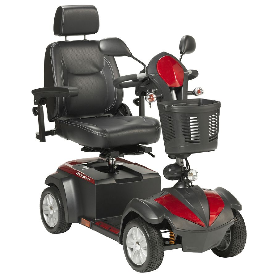 Drive Medical Ventura Power Mobility Scooter 20" Seat Red & Blue