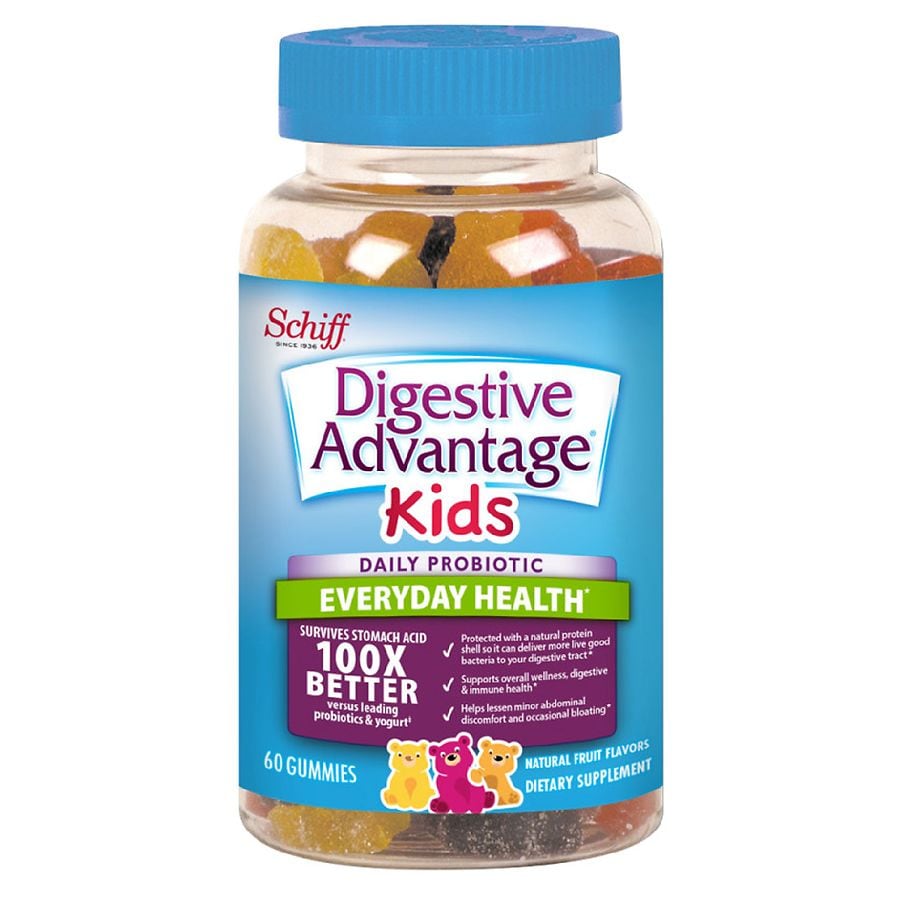 Schiff Digestive Advantage Kids Daily Probiotic Gummies.