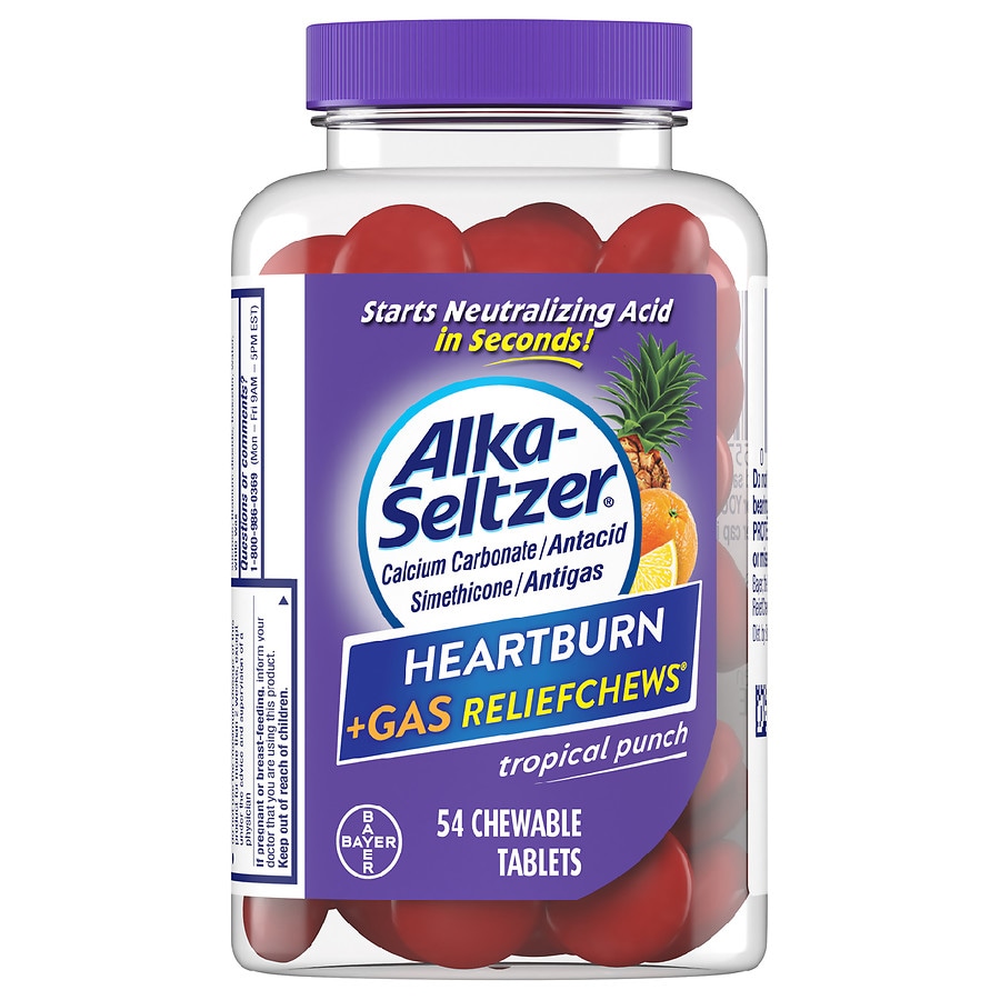  Alka-Seltzer Heartburn + Gas ReliefChews Tropical Punch 