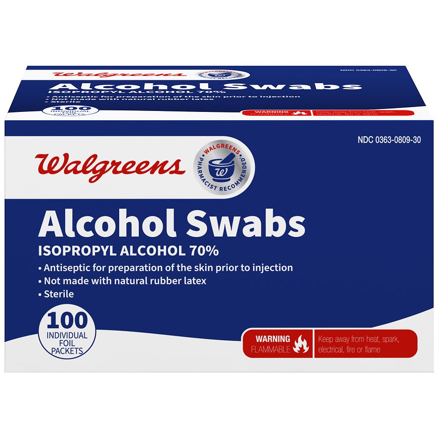 alcohol wipes walgreens