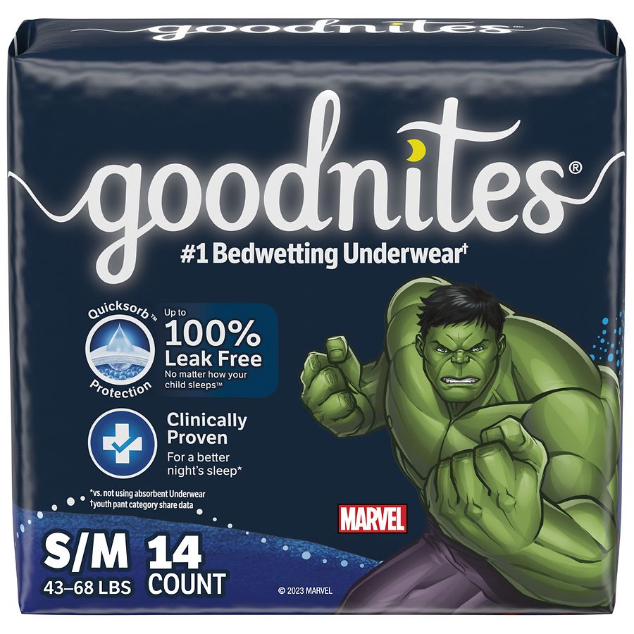 Goodnites Bedwetting Underwear For Boys Small Medium Walgreens