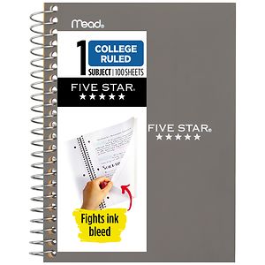 Five Star Personal Notebook Orange