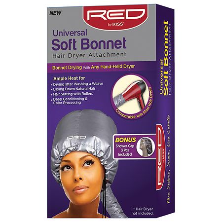 Kiss Soft Bonnet Hair Dryer Red