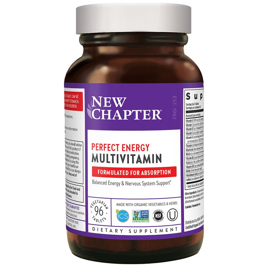  New Chapter Perfect Energy Multivitamin, Tablets 