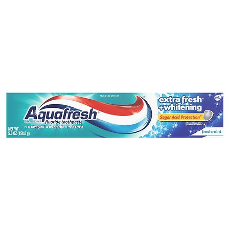 Aquafresh Extra Fresh + Whitening Fluoride Toothpaste ...