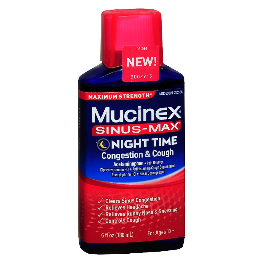 Mucinex SinusMax Adult Maximum Strength Nighttime Congestion & Cough