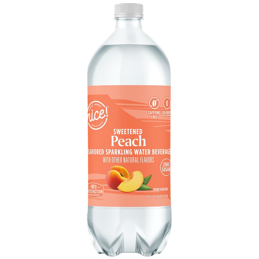 Nice! Sparkling Water Peach | Walgreens