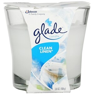 Glade Candle Clean Linen White