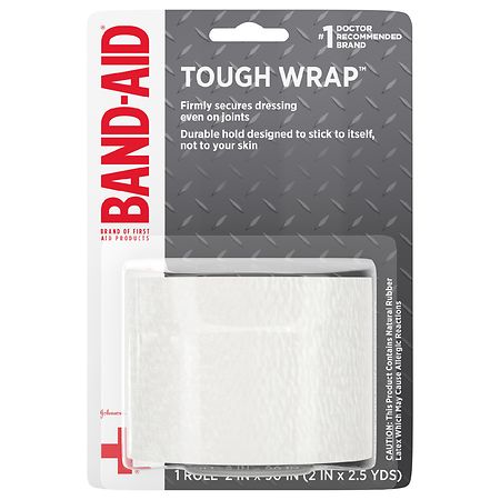 J&J BANDAID First Aid MED 2X2.5 Yard SECURE FLEX WRAP