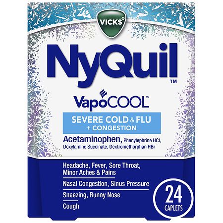 Vicks Nyquil Severe Cold and Flu Caplet | Walgreens