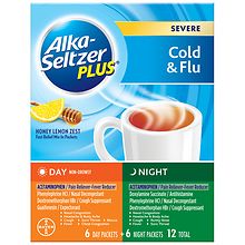 Alka-Seltzer Plus Severe Cold And Flu Day And Night Powder Berry ...