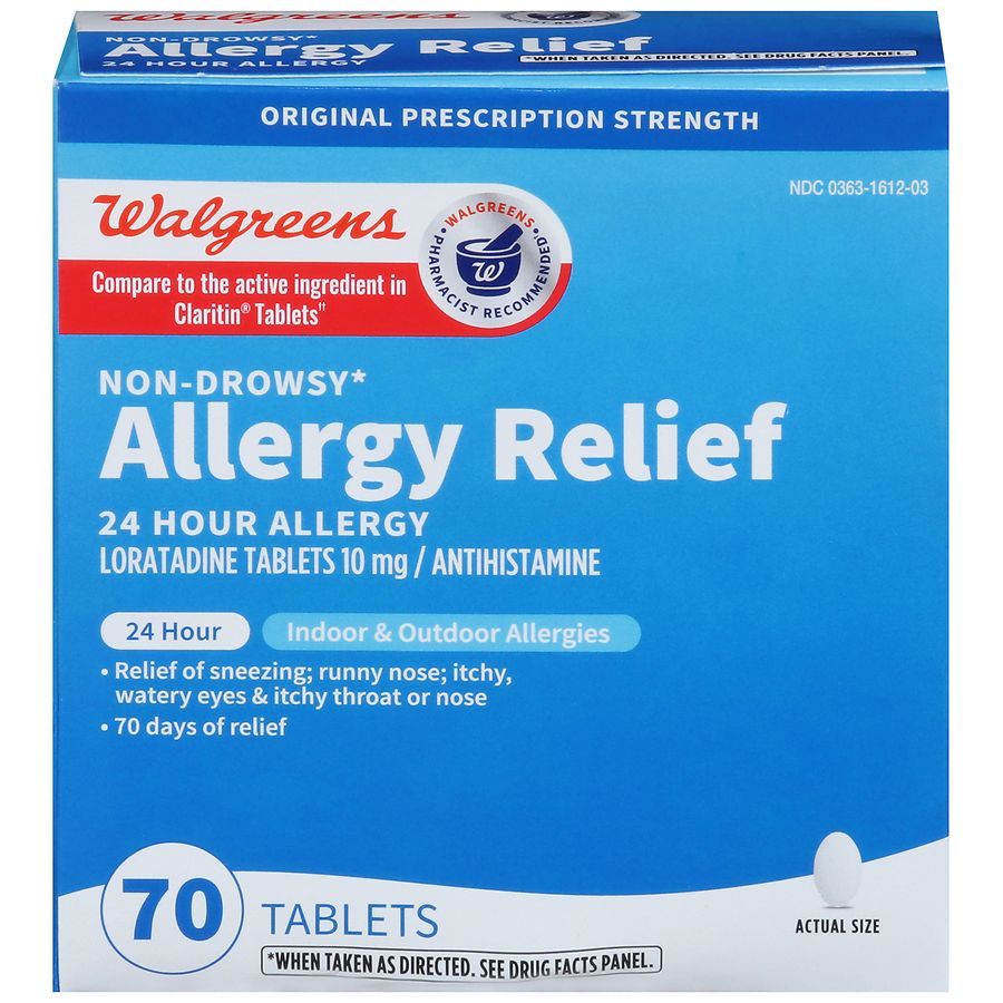 Walgreens Wal-itin Non-Drowsy 24 Hour Allergy Relief Tablets | Walgreens