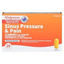 Walgreens Mucus Relief Sinus Pressure & Pain Caplets 