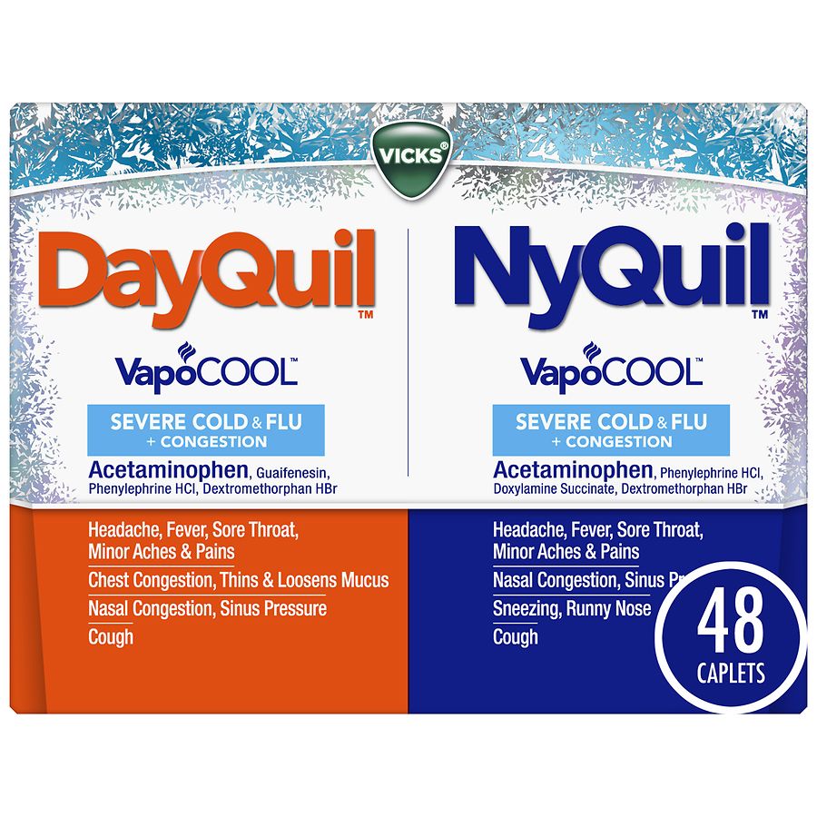 Vicks Dayquil Nyquil Severe Cold & Flu & Nighttime Relief | Walgreens