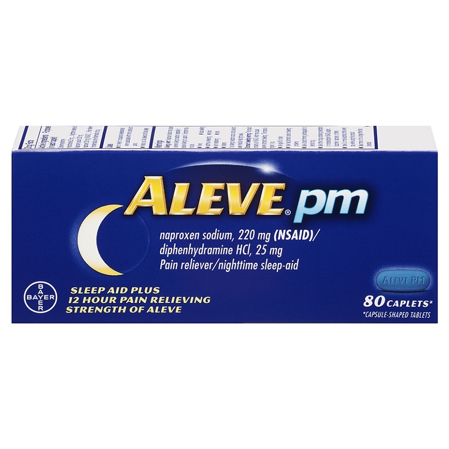 Aleve PM Pain Reliever, Nighttime Sleep-Aid Caplets