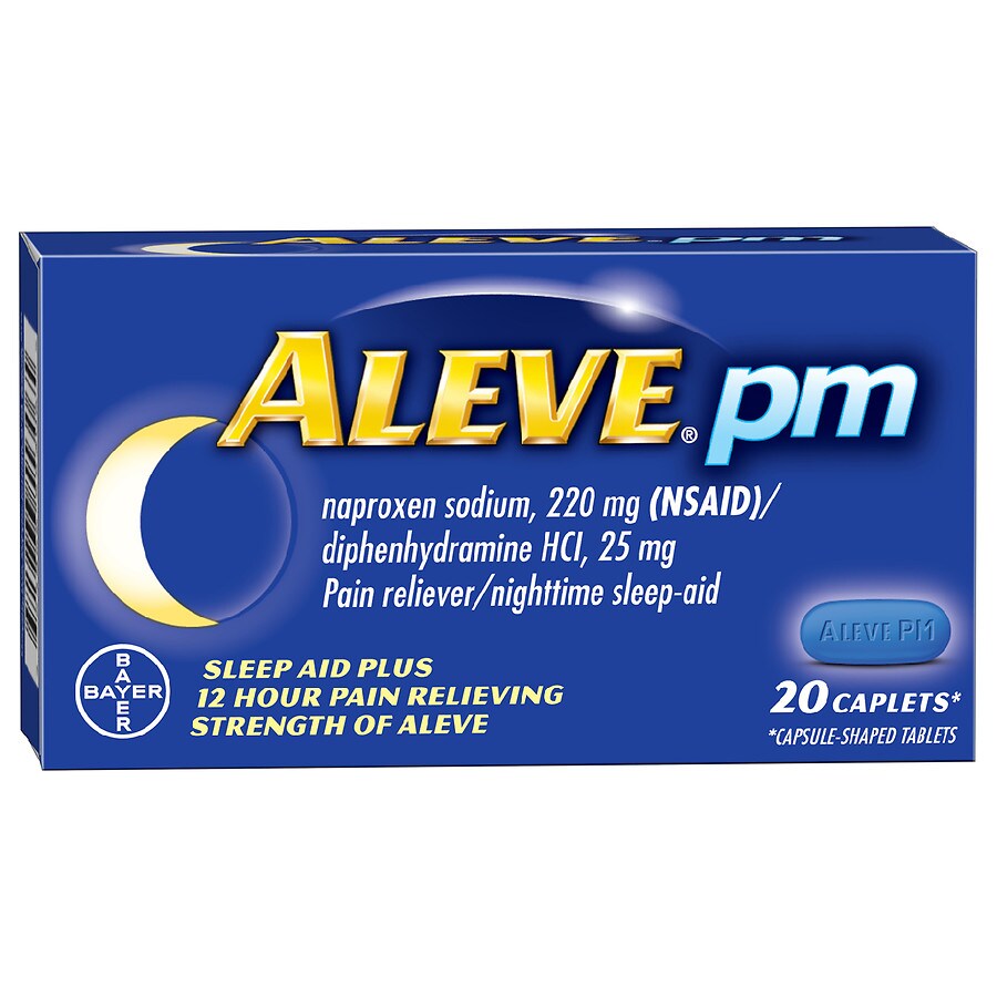  Aleve Caplets, Pain Reliever/Sleep Aid 