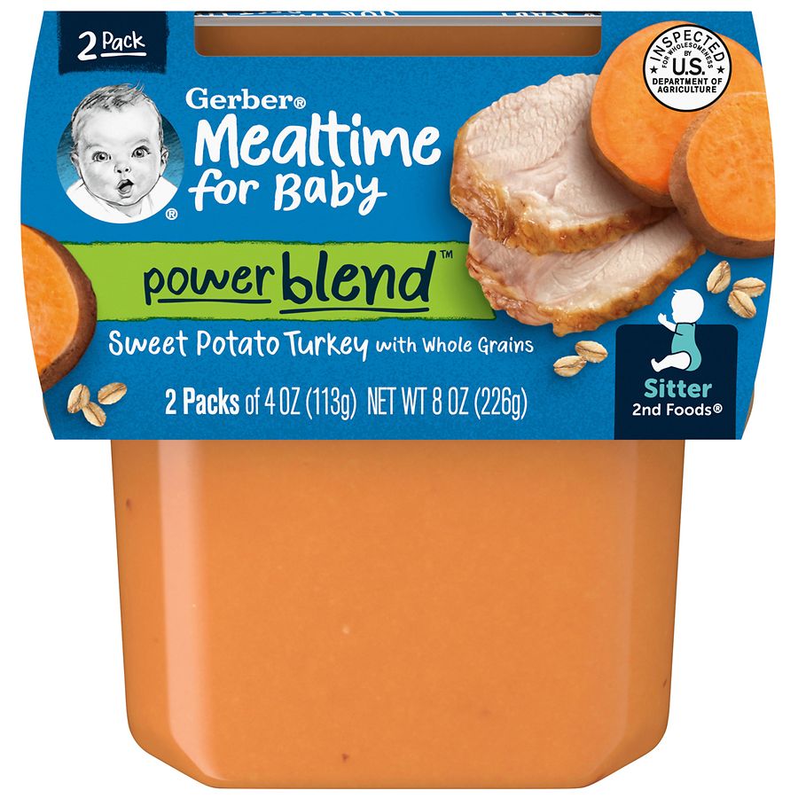 Gerber 2nd Foods Baby Food Sweet Potato & Turkey | Walgreens