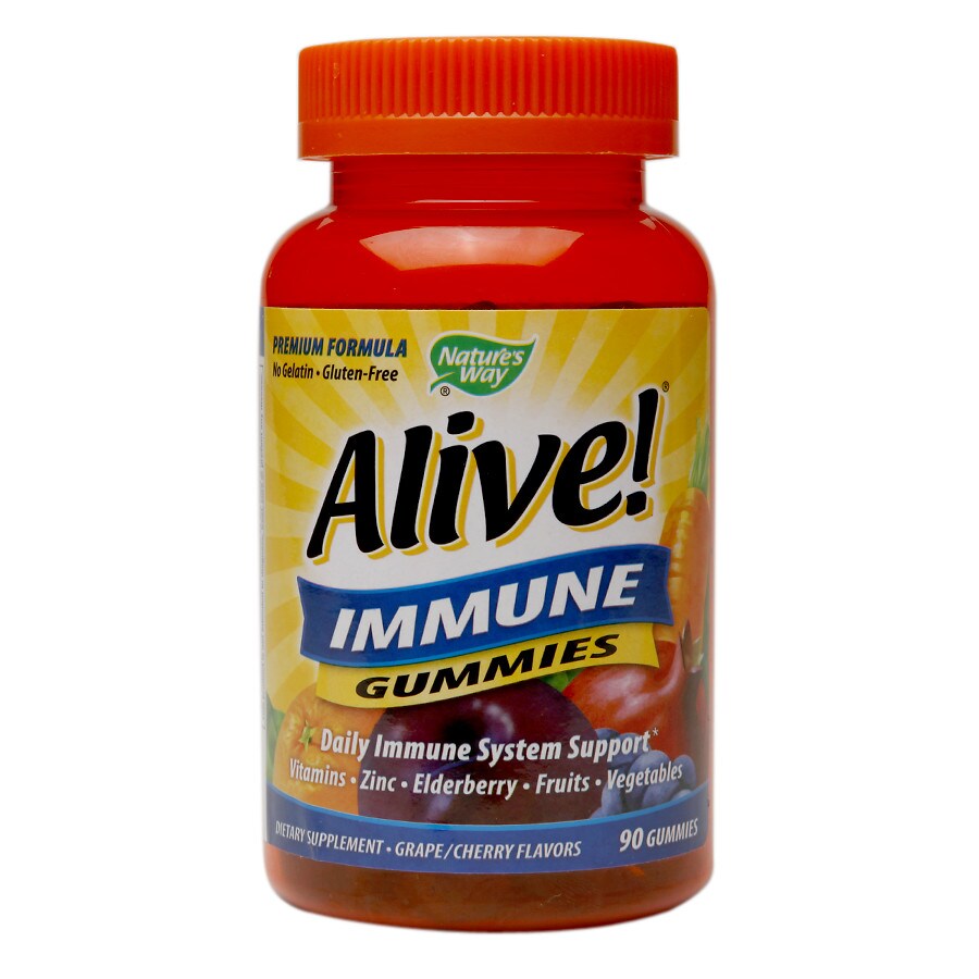 Nature's Way Alive! Immune Gummies Grape/Cherry