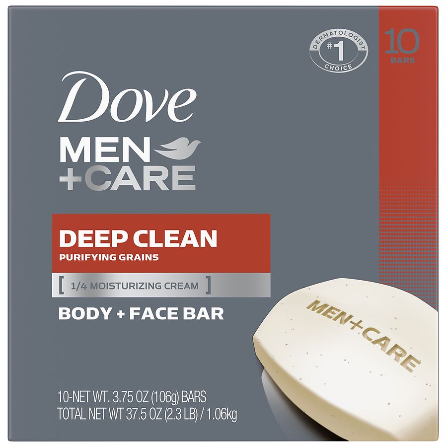  Dove Men+Care Body and Face Bar Deep Clean 