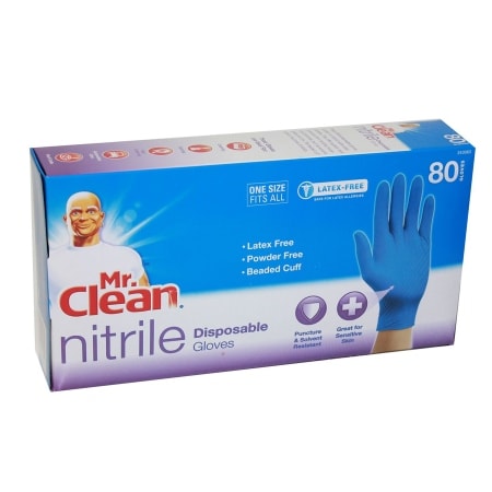 Mr. Clean Nitrile Disposable Gloves - 80