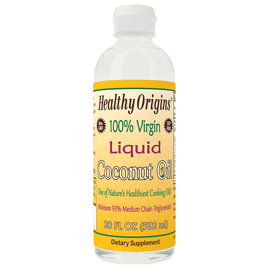  Healthy Origins 100% Virgin Liquid Coconut Oil 