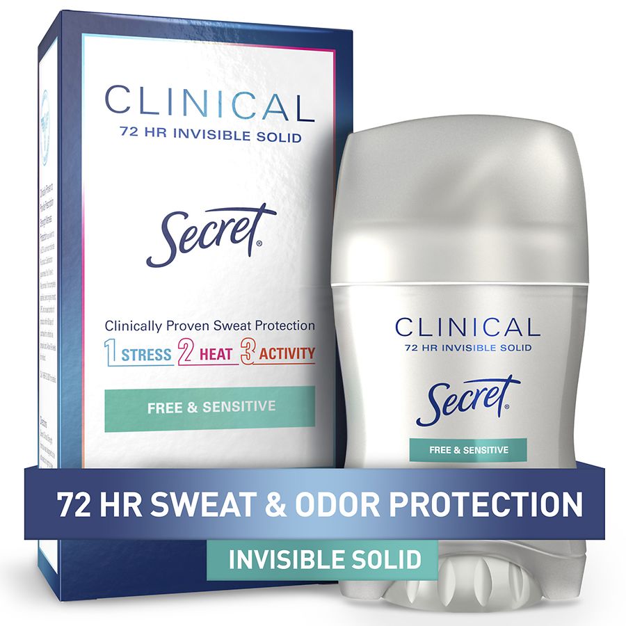 Secret Clinical Strength Invisible Solid Womens Antiperspirant And Deodorant Sensitive 4161