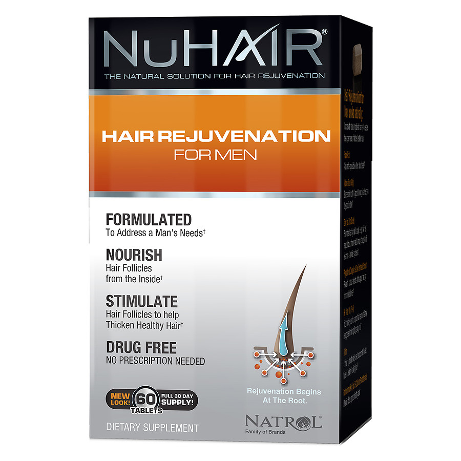 NuHair Hair Regrowth for Men Dietary Supplement Tablets Walgreens