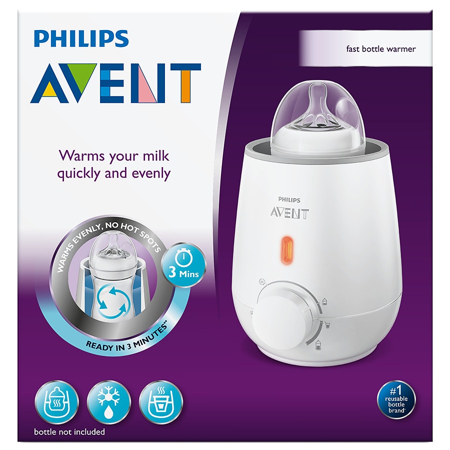  Philips Avent Fast Baby Bottle Warmer SCF355/00 Silver 